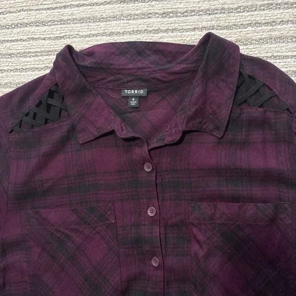 Plaid button down - Picture 2 of 2